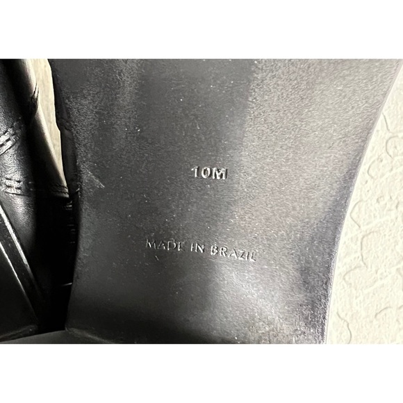 NEW STEVE MADDEN Fanatik Chunnky Heel boots Black Vegan Leather Size 10 - Picture 11 of 11